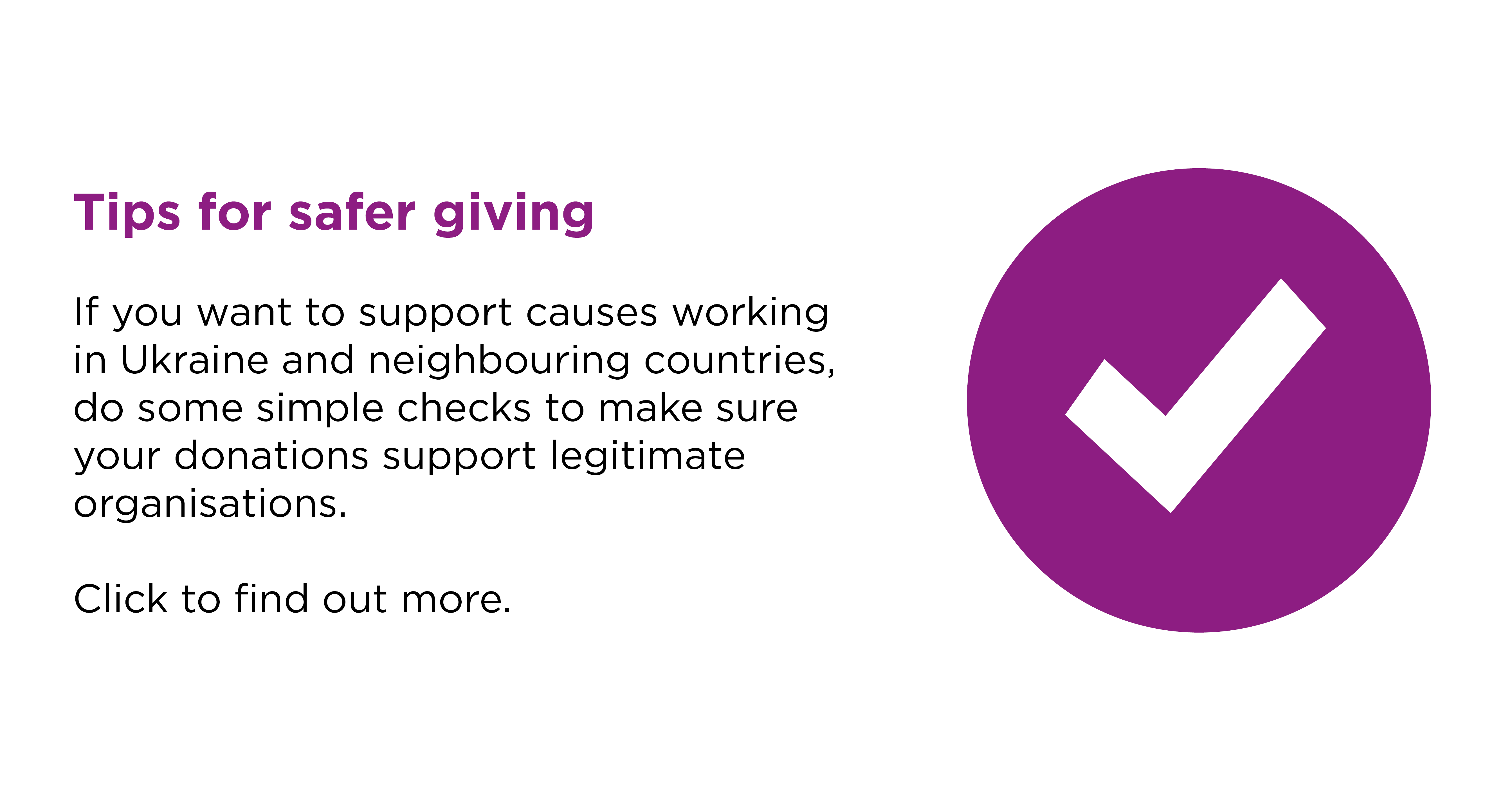 Tips for safer giving